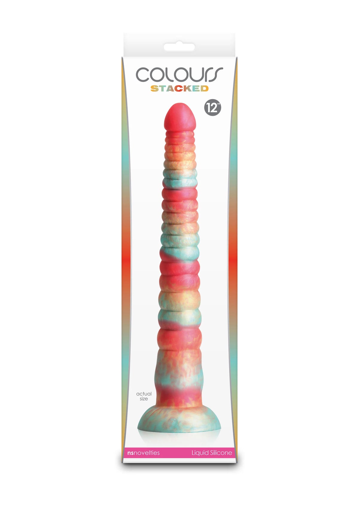 Bestel: Stacked 12 inch Dildo Blue by NS Novelties - bij Happytoys: de erotische sex webshop | liever Happy dan Easy ⭐⭐⭐⭐⭐