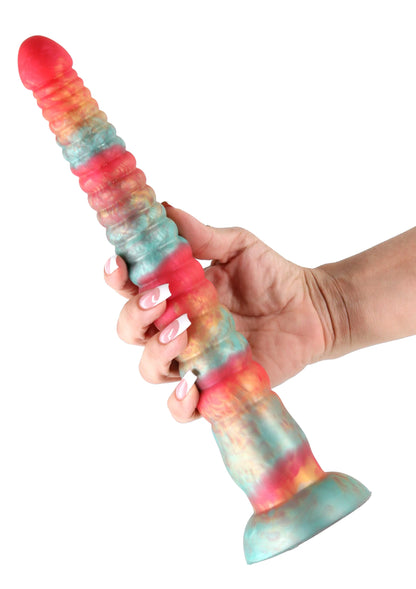 Bestel: Stacked 12 inch Dildo Blue by NS Novelties - bij Happytoys: de erotische sex webshop | liever Happy dan Easy ⭐⭐⭐⭐⭐