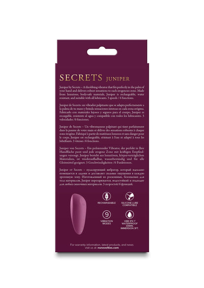 Bestel: Secrets Juniper compact vibrator by NS Novelties - bij Happytoys: de erotische sex webshop | liever Happy dan Easy ⭐⭐⭐⭐⭐