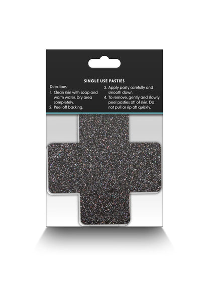 Bestel: Pasties Glitter Cross 2 Pair by NS Novelties - bij Happytoys: de erotische sex webshop | liever Happy dan Easy ⭐⭐⭐⭐⭐