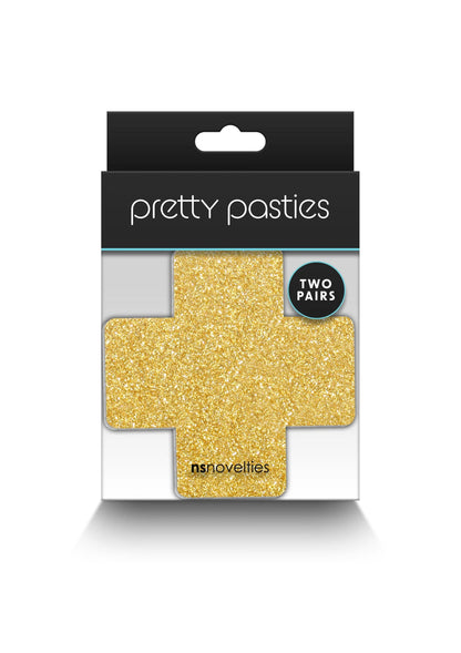 Bestel: Pasties Glitter Cross 2 Pair by NS Novelties - bij Happytoys: de erotische sex webshop | liever Happy dan Easy ⭐⭐⭐⭐⭐