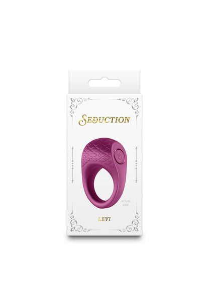 Bestel: Seduction Levi vibrating cock ring by NS Novelties - bij Happytoys: de erotische sex webshop | liever Happy dan Easy ⭐⭐⭐⭐⭐