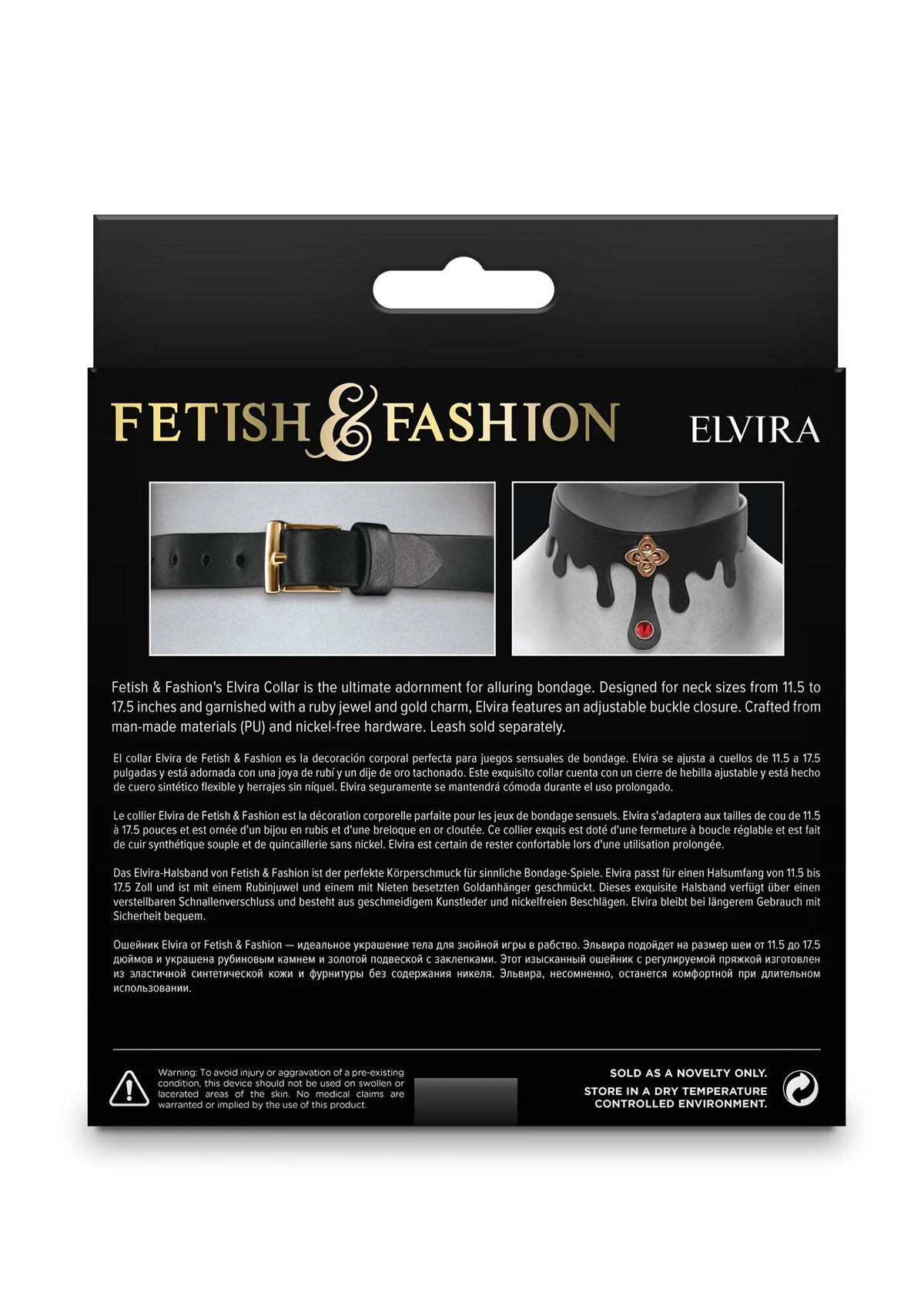 Bestel: Elvira Collar by NS Novelties - bij Happytoys: de erotische sex webshop | liever Happy dan Easy ⭐⭐⭐⭐⭐