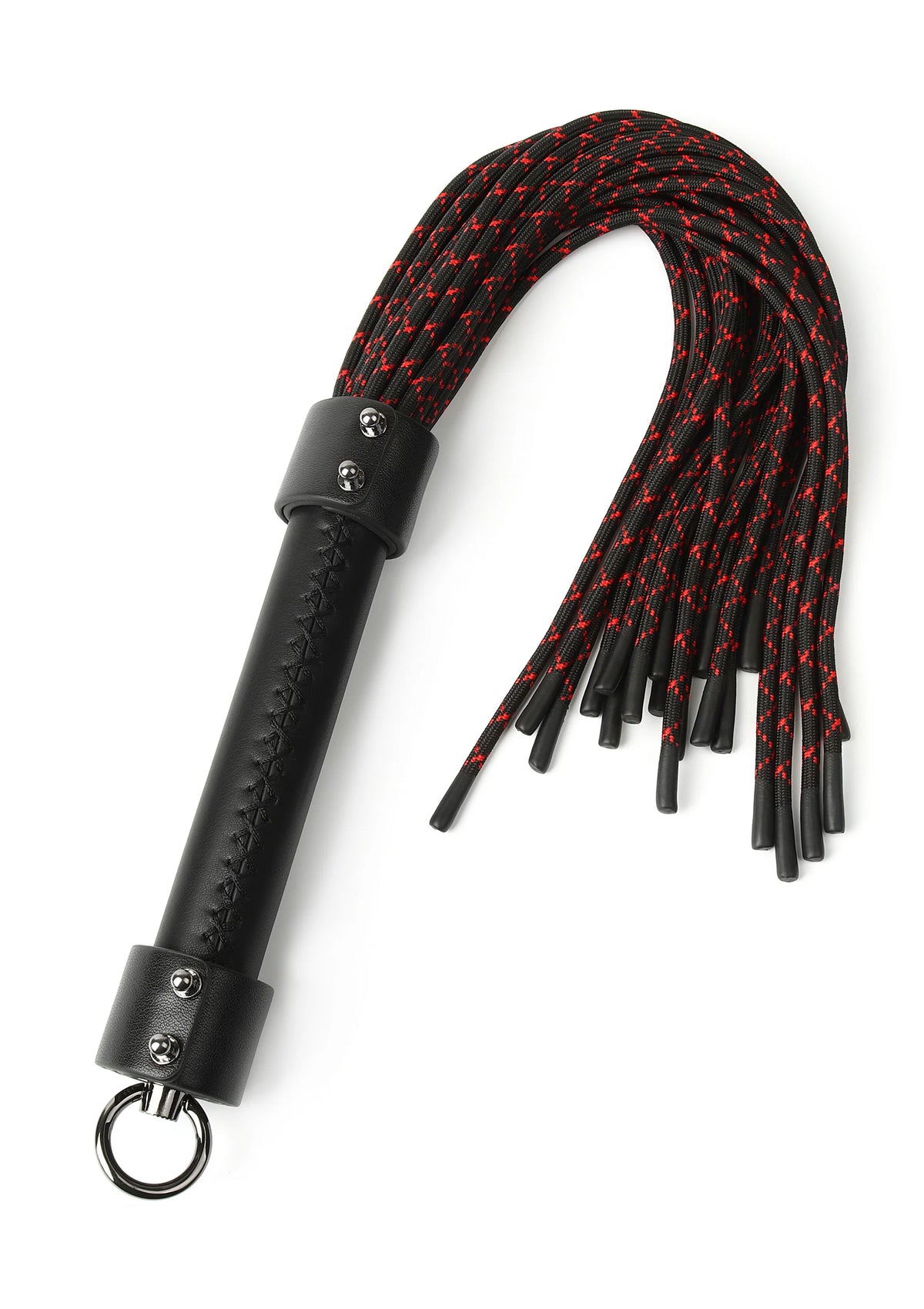 Bestel: Genuine Leather Knot Flogger by Hidden Desire - bij Happytoys: de erotische sex webshop | liever Happy dan Easy ⭐⭐⭐⭐⭐ - Default Title - 20012 - BLACK