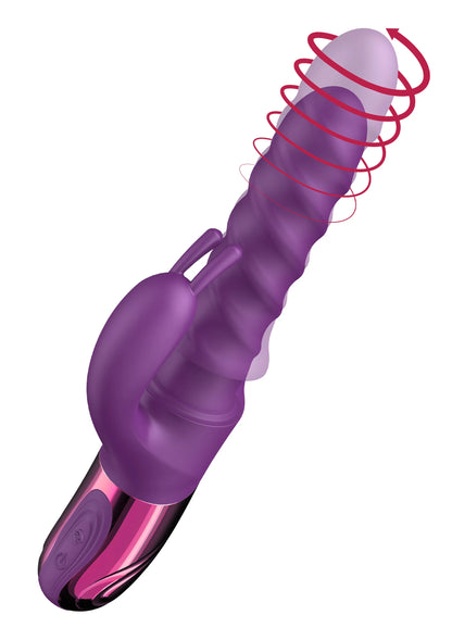 Bestel: Swirl Rabbit Vibrator by She.E.O. - bij Happytoys: de erotische sex webshop | liever Happy dan Easy ⭐⭐⭐⭐⭐ - Default Title - 20207 - PURPLE