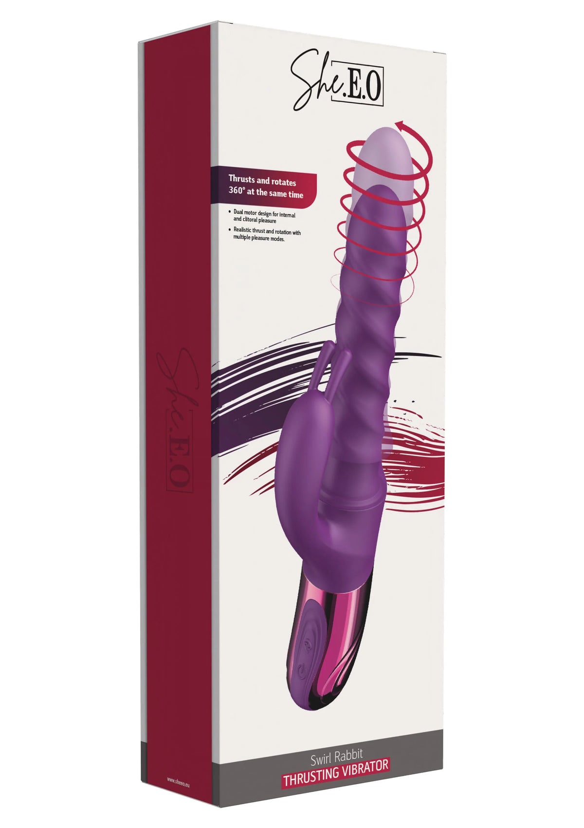 Bestel: Swirl Rabbit Vibrator by She.E.O. - bij Happytoys: de erotische sex webshop | liever Happy dan Easy ⭐⭐⭐⭐⭐