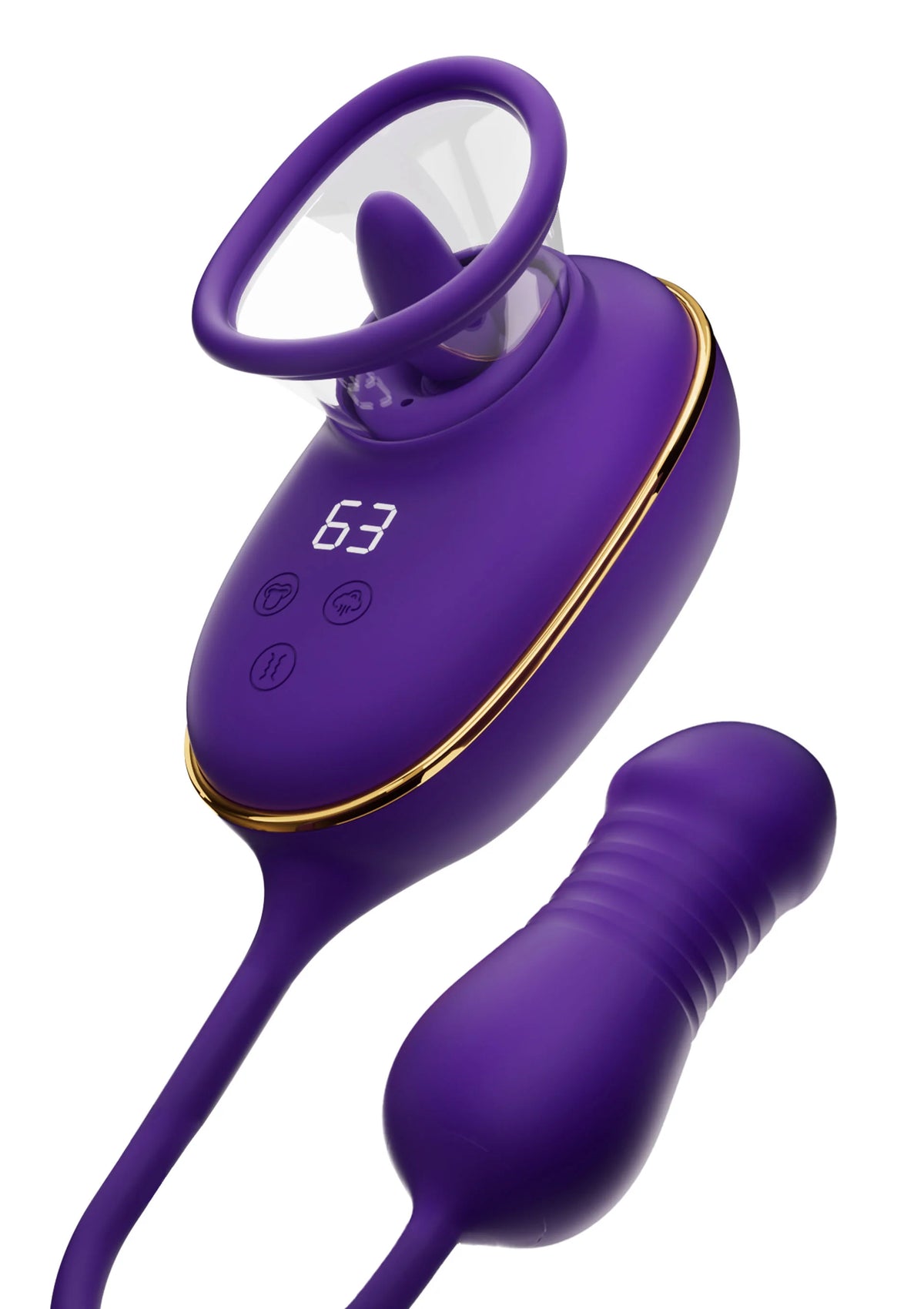 Bestel: Licking Clitoral Pump & Anal Stimulator by She.E.O. - bij Happytoys: de erotische sex webshop | liever Happy dan Easy ⭐⭐⭐⭐⭐ - Default Title - 20209 - PURPLE