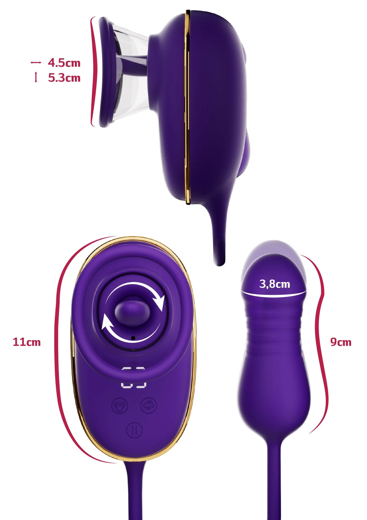 Bestel: Licking Clitoral Pump & Anal Stimulator by She.E.O. - bij Happytoys: de erotische sex webshop | liever Happy dan Easy ⭐⭐⭐⭐⭐