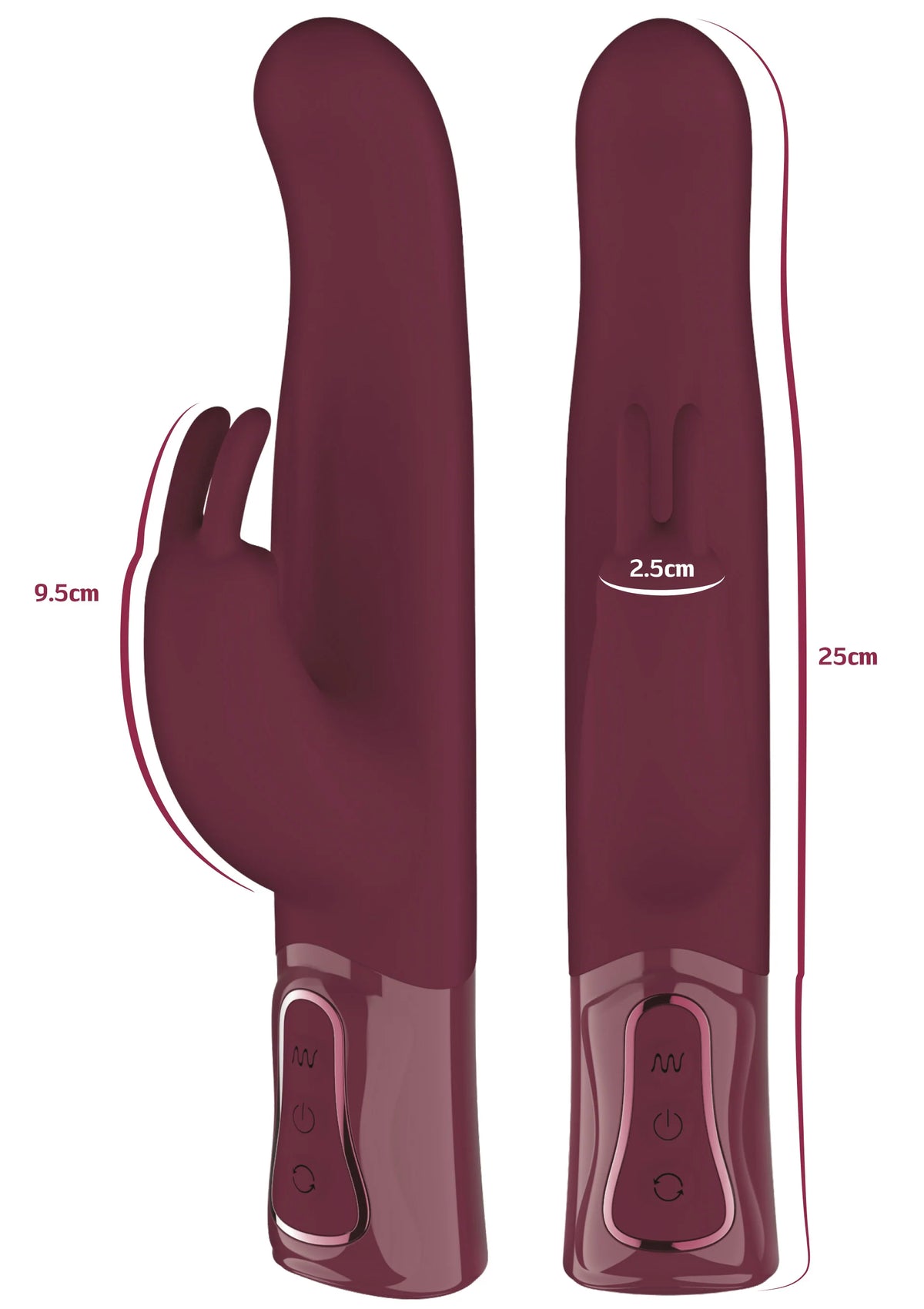 Bestel: Rotating & Vibrating Thick Rabbit Vibrator - bij Happytoys: de erotische sex webshop | liever Happy dan Easy ⭐⭐⭐⭐⭐