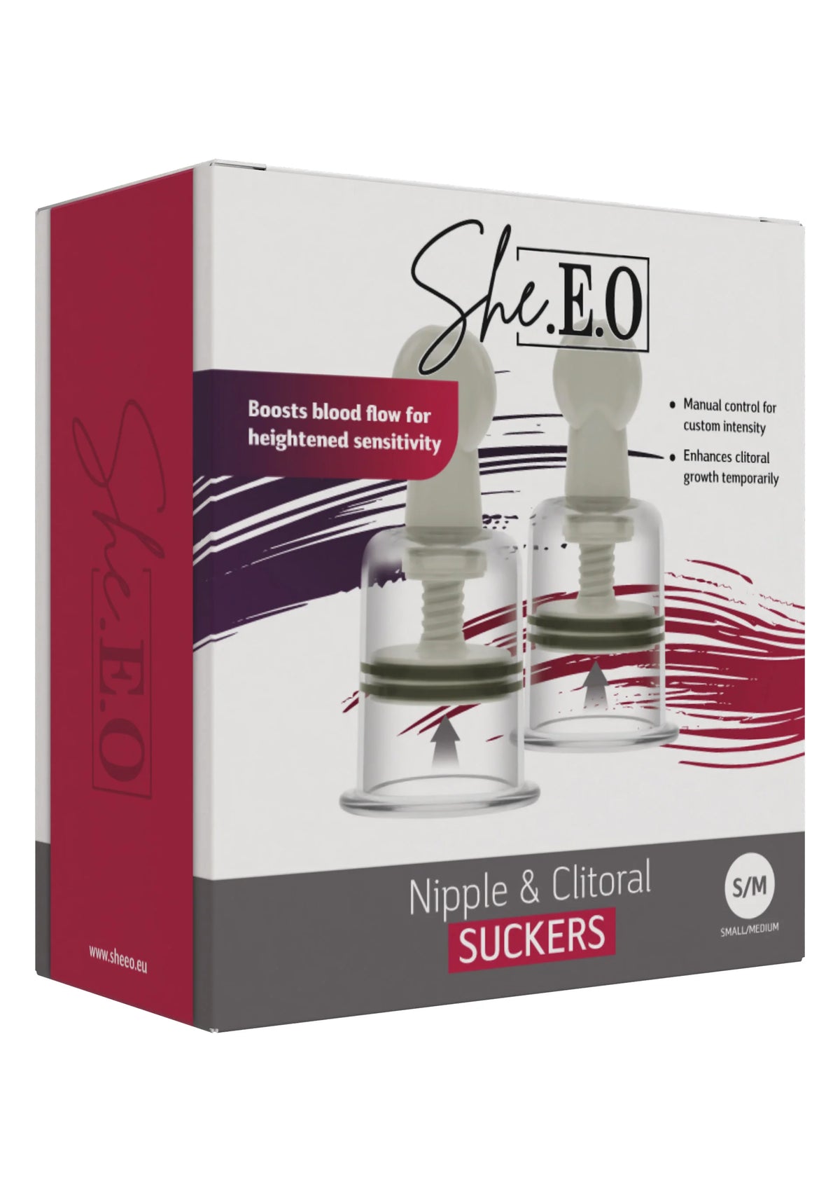 Bestel: Nipple & Clitoral Suckers S/M by She.E.O. - bij Happytoys: de erotische sex webshop | liever Happy dan Easy ⭐⭐⭐⭐⭐