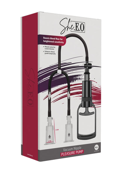 Bestel: Vacuum Nipple Pleasure Pump M/L by She.E.O. - bij Happytoys: de erotische sex webshop | liever Happy dan Easy ⭐⭐⭐⭐⭐