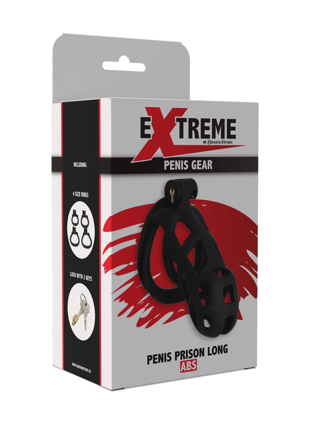 Bestel: Penis Prison Cock Cage Long by Hidden Desire - bij Happytoys: de erotische sex webshop | liever Happy dan Easy ⭐⭐⭐⭐⭐