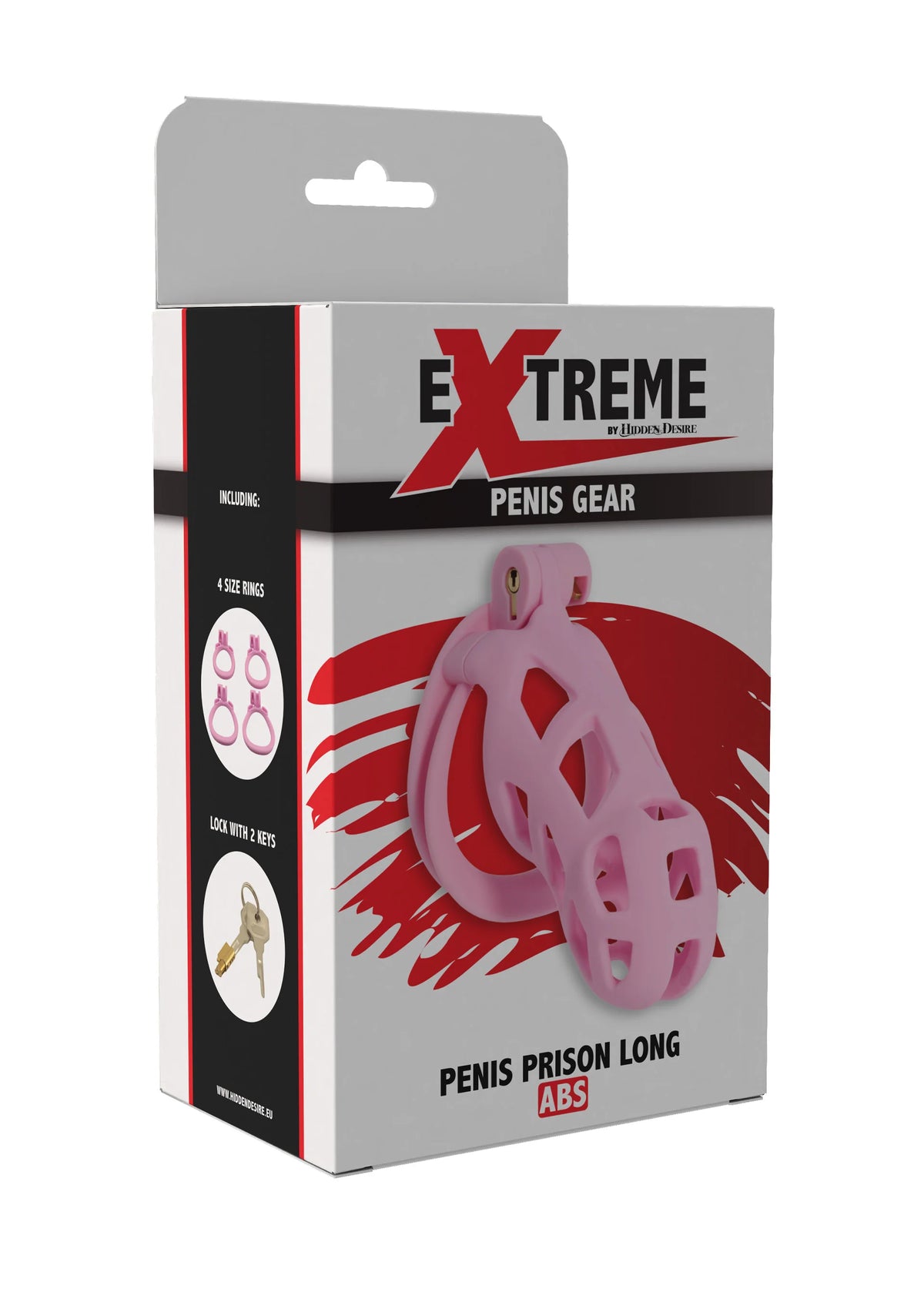 Bestel: Penis Prison Cock Cage Long by Hidden Desire - bij Happytoys: de erotische sex webshop | liever Happy dan Easy ⭐⭐⭐⭐⭐