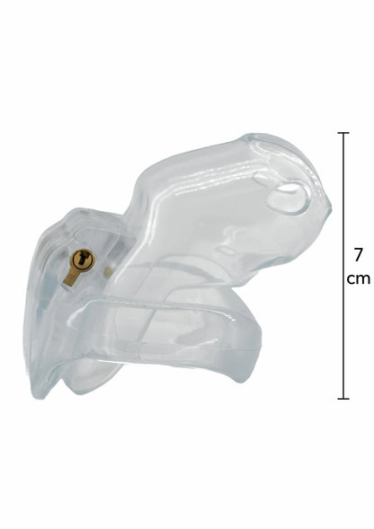Bestel: Clear Control Cock Cage Short by Hidden Desire - bij Happytoys: de erotische sex webshop | liever Happy dan Easy ⭐⭐⭐⭐⭐