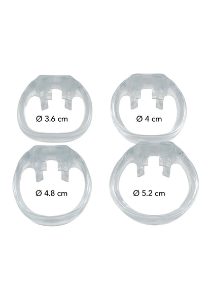 Bestel: Clear Control Cock Cage Short by Hidden Desire - bij Happytoys: de erotische sex webshop | liever Happy dan Easy ⭐⭐⭐⭐⭐