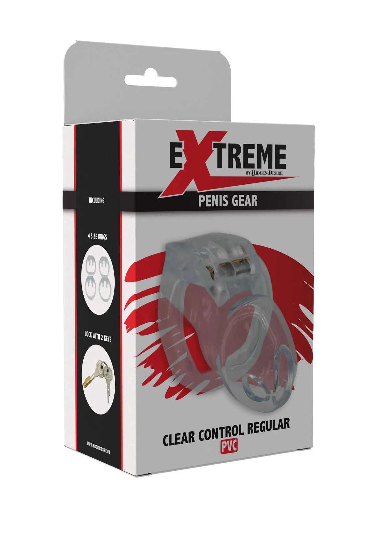 Bestel: Clear Control Cock Cage Regular by Hidden Desire - bij Happytoys: de erotische sex webshop | liever Happy dan Easy ⭐⭐⭐⭐⭐