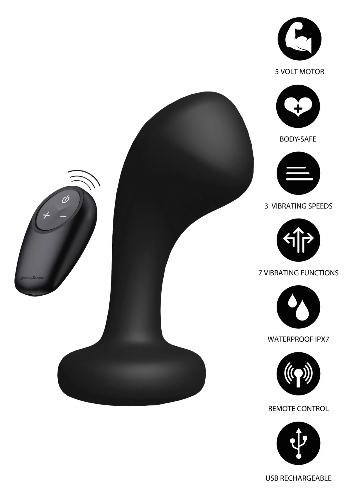 Bestel: Bullshead Power Anal Plug by Hidden Desire - bij Happytoys: de erotische sex webshop | liever Happy dan Easy ⭐⭐⭐⭐⭐