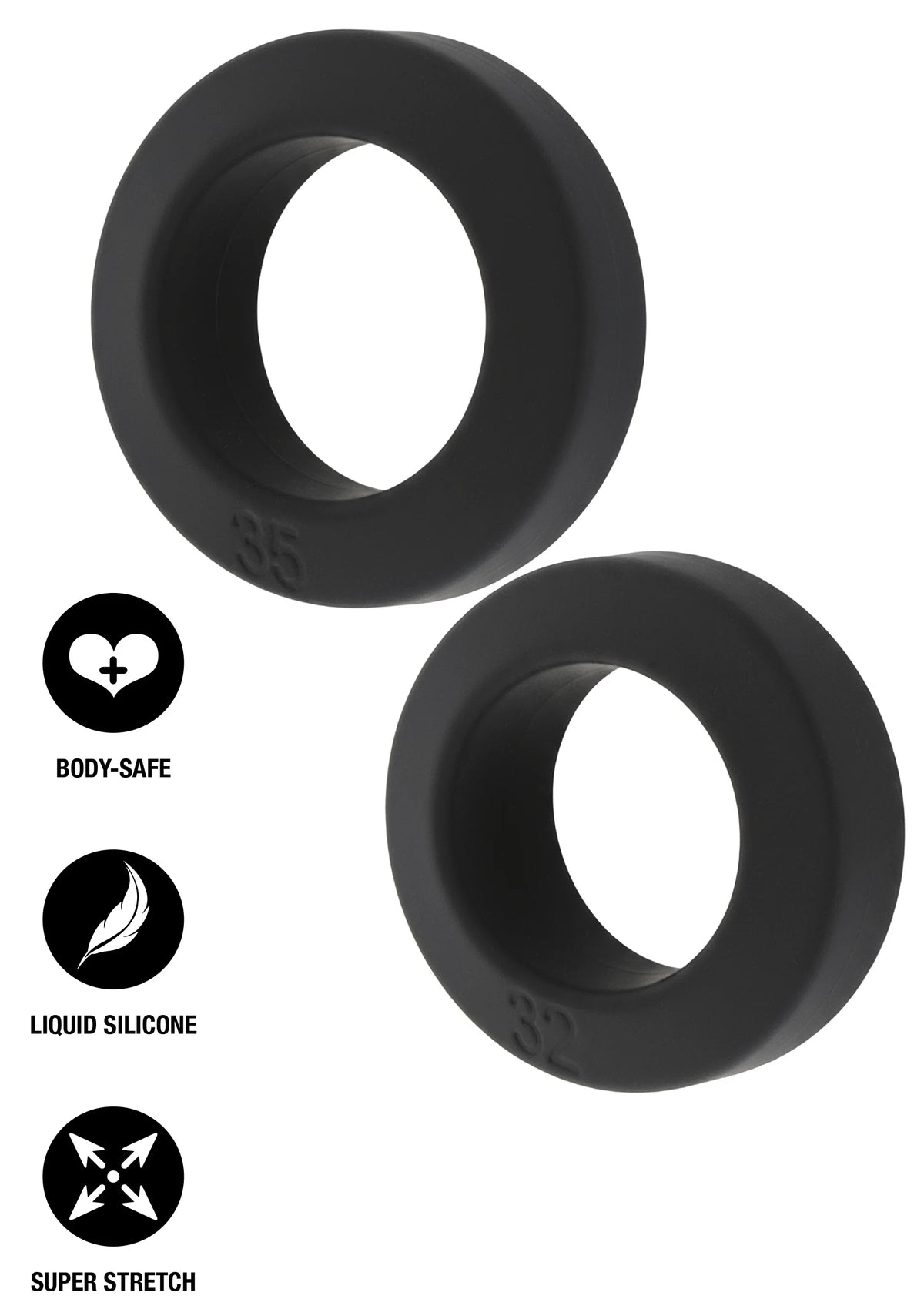Bestel: Double Stackers C - Rings 2 Pcs Set by Hiden Desire - bij Happytoys: de erotische sex webshop | liever Happy dan Easy ⭐⭐⭐⭐⭐