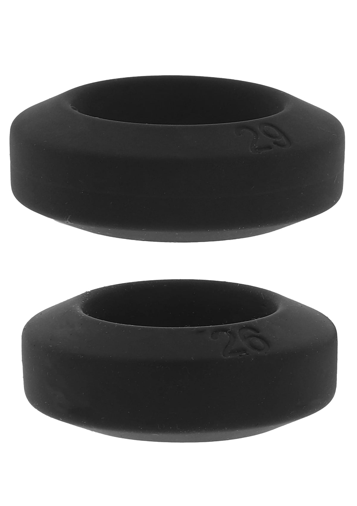 Bestel: Double Stackers C - Rings 2 Pcs Set by Hiden Desire - bij Happytoys: de erotische sex webshop | liever Happy dan Easy ⭐⭐⭐⭐⭐ - M - 20506 - BLACK - M