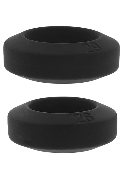 Bestel: Double Stackers C - Rings 2 Pcs Set by Hiden Desire - bij Happytoys: de erotische sex webshop | liever Happy dan Easy ⭐⭐⭐⭐⭐ - M - 20506 - BLACK - M