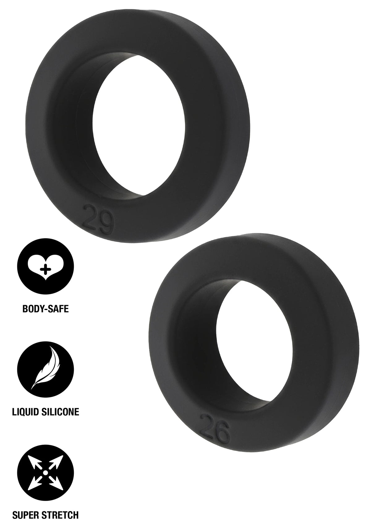 Bestel: Double Stackers C - Rings 2 Pcs Set by Hiden Desire - bij Happytoys: de erotische sex webshop | liever Happy dan Easy ⭐⭐⭐⭐⭐