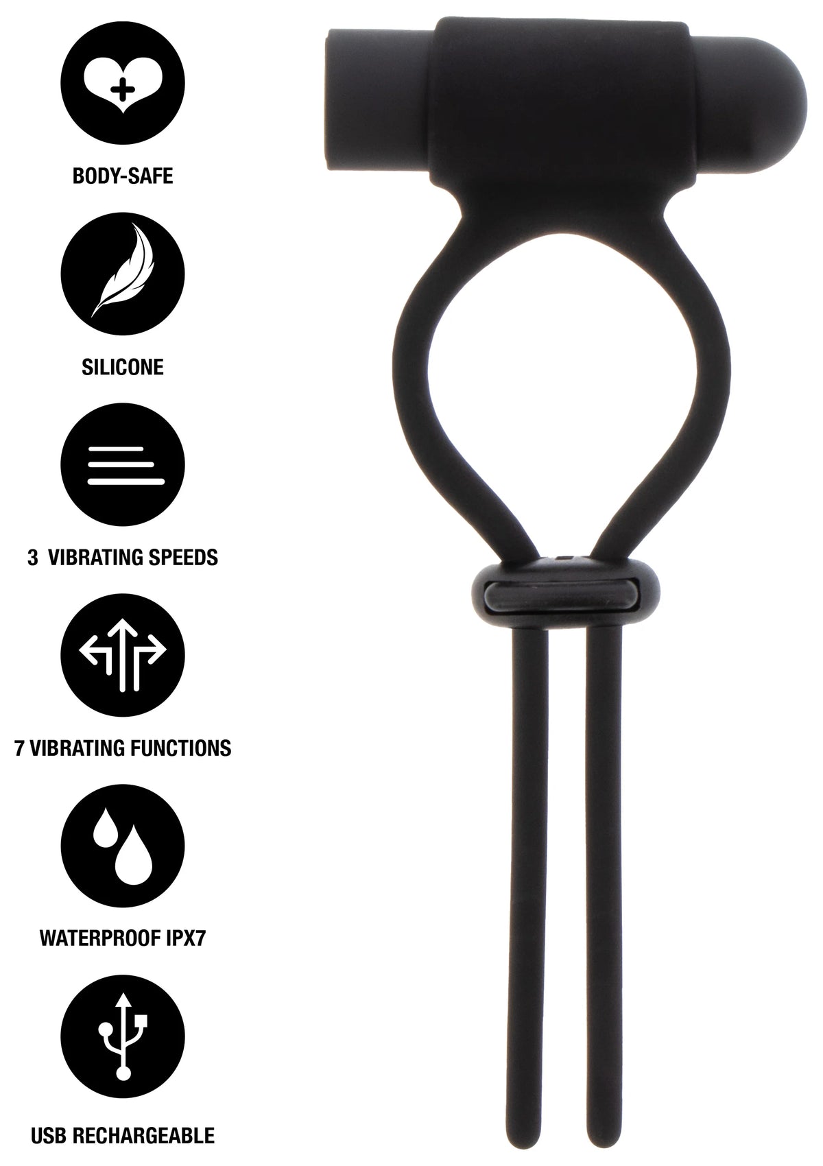 Bestel: Vibrating & Adjustable C - Ring - bij Happytoys: de erotische sex webshop | liever Happy dan Easy ⭐⭐⭐⭐⭐