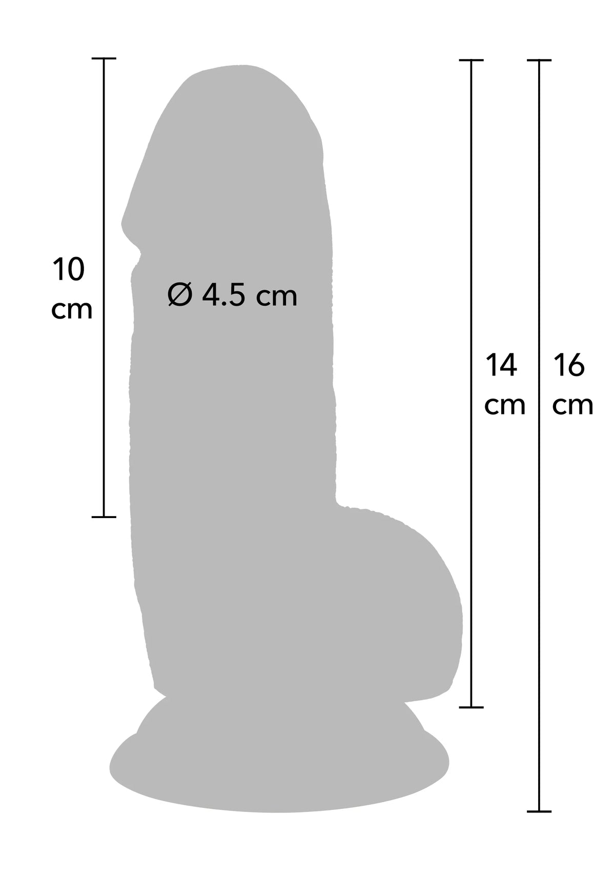 Bestel: Realistic Dildo PVC 14 cm by Hidden Desire - bij Happytoys: de erotische sex webshop | liever Happy dan Easy ⭐⭐⭐⭐⭐