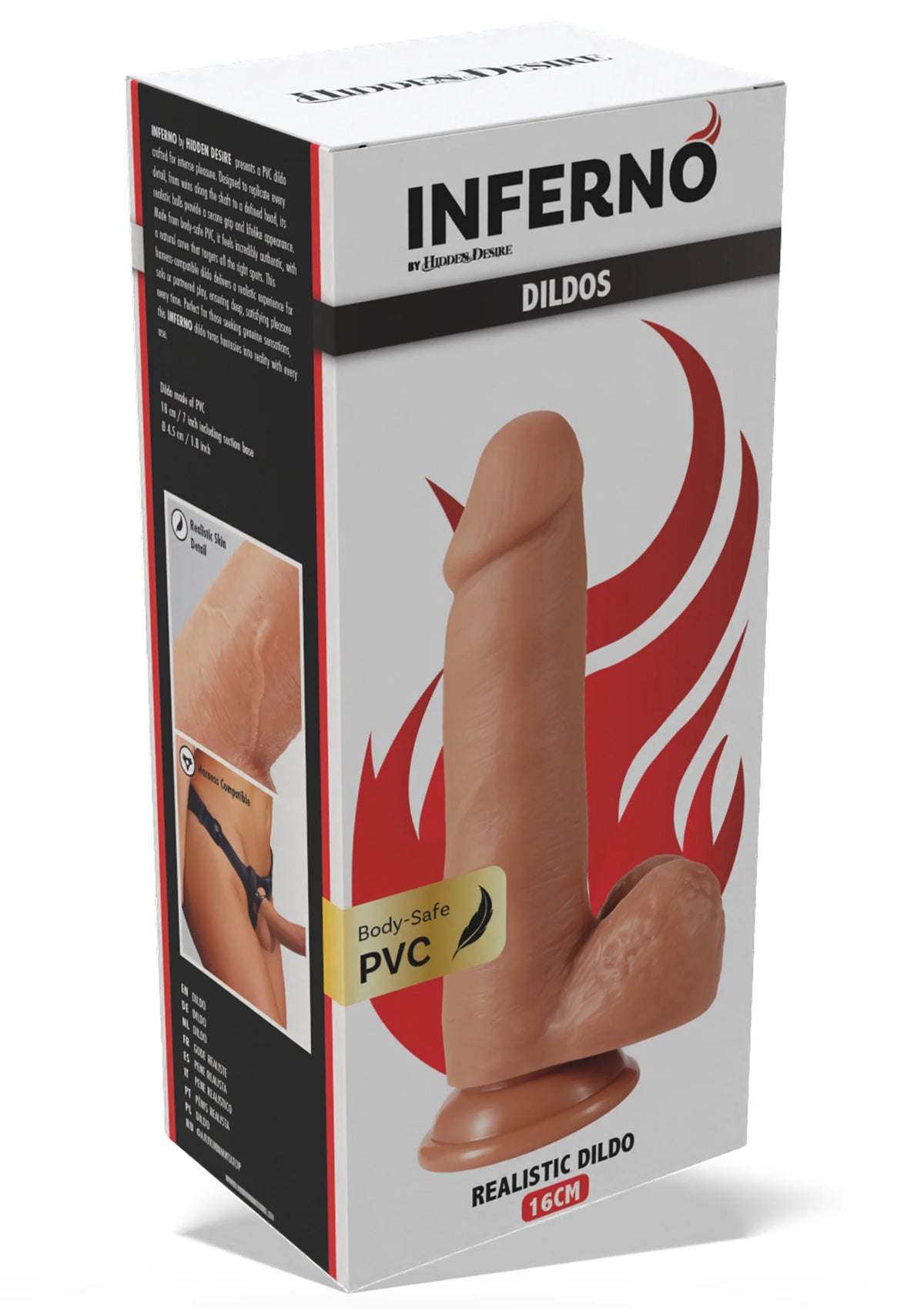 Bestel: Realistic Dildo PVC 16 cm by Hidden Desire - bij Happytoys: de erotische sex webshop | liever Happy dan Easy ⭐⭐⭐⭐⭐