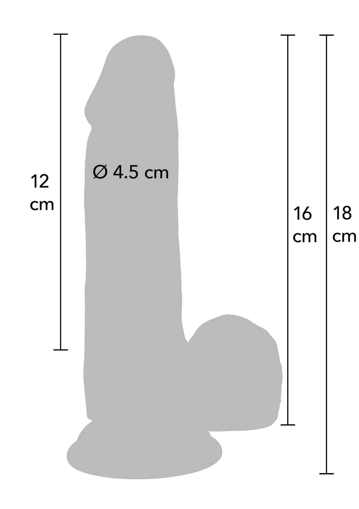 Bestel: Realistic Dildo PVC 16 cm by Hidden Desire - bij Happytoys: de erotische sex webshop | liever Happy dan Easy ⭐⭐⭐⭐⭐