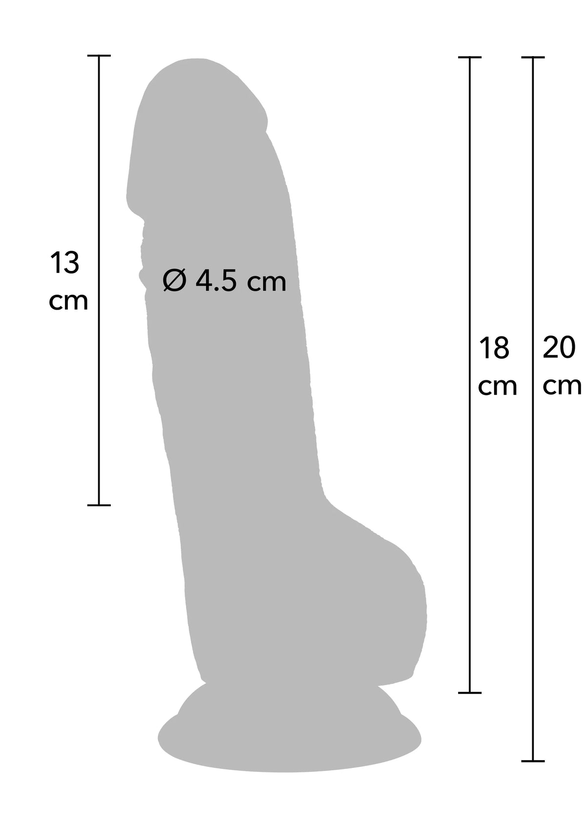 Bestel: Realistic Dildo PVC 18 cm by Hidden Desire - bij Happytoys: de erotische sex webshop | liever Happy dan Easy ⭐⭐⭐⭐⭐