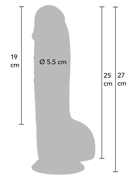 Bestel: Realistic Dildo PVC 25 cm by Hidden Desire - bij Happytoys: de erotische sex webshop | liever Happy dan Easy ⭐⭐⭐⭐⭐