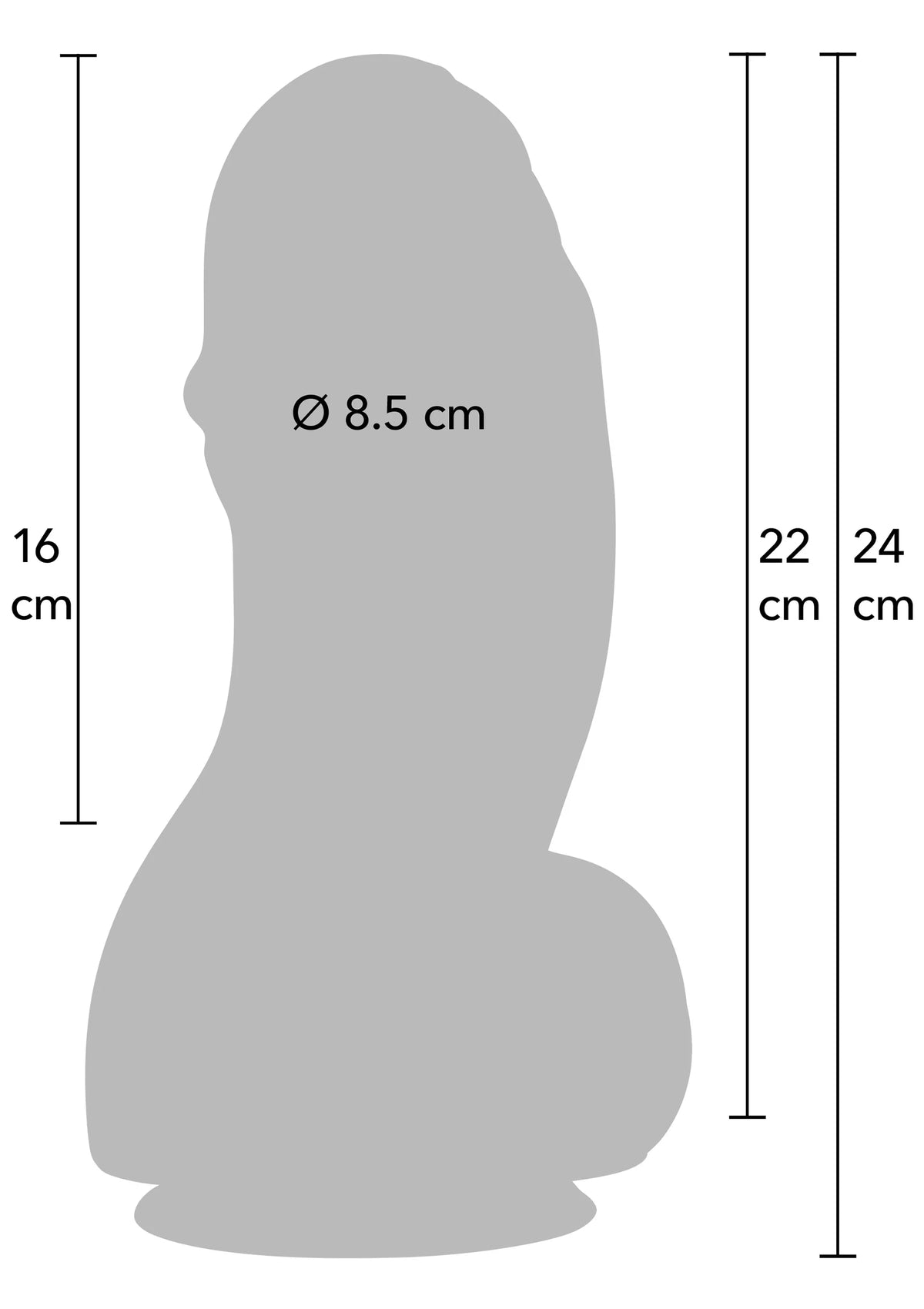 Bestel: Fat Boys Dildo PVC 22 cm by Hidden Desire - bij Happytoys: de erotische sex webshop | liever Happy dan Easy ⭐⭐⭐⭐⭐