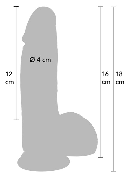 Bestel: Realistic Dildo Liquid Silicone 16 cm by Hidden Desire - bij Happytoys: de erotische sex webshop | liever Happy dan Easy ⭐⭐⭐⭐⭐