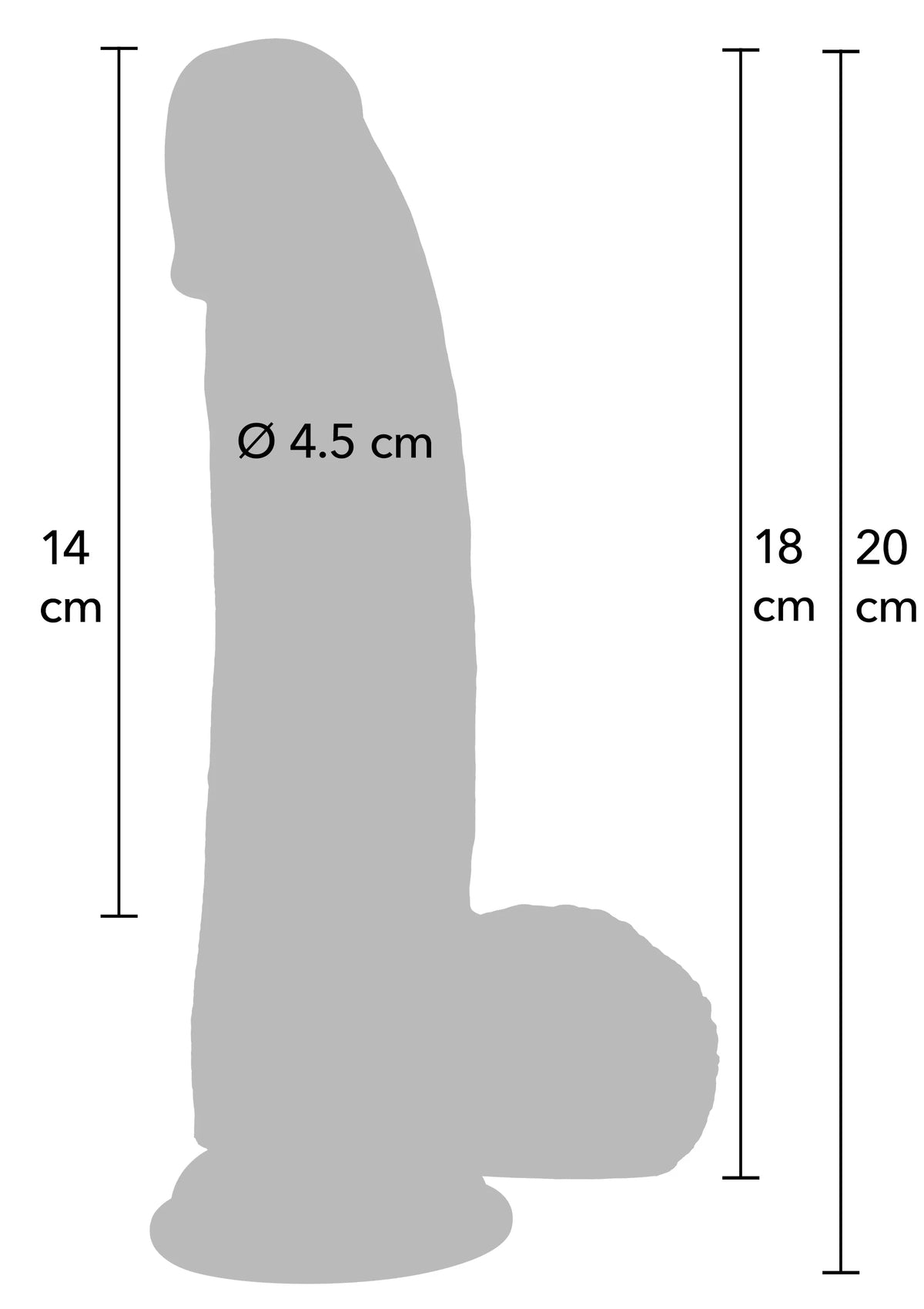 Bestel: Realistic Dildo Liquid Silicone 18 cm by Hidden Desire - bij Happytoys: de erotische sex webshop | liever Happy dan Easy ⭐⭐⭐⭐⭐