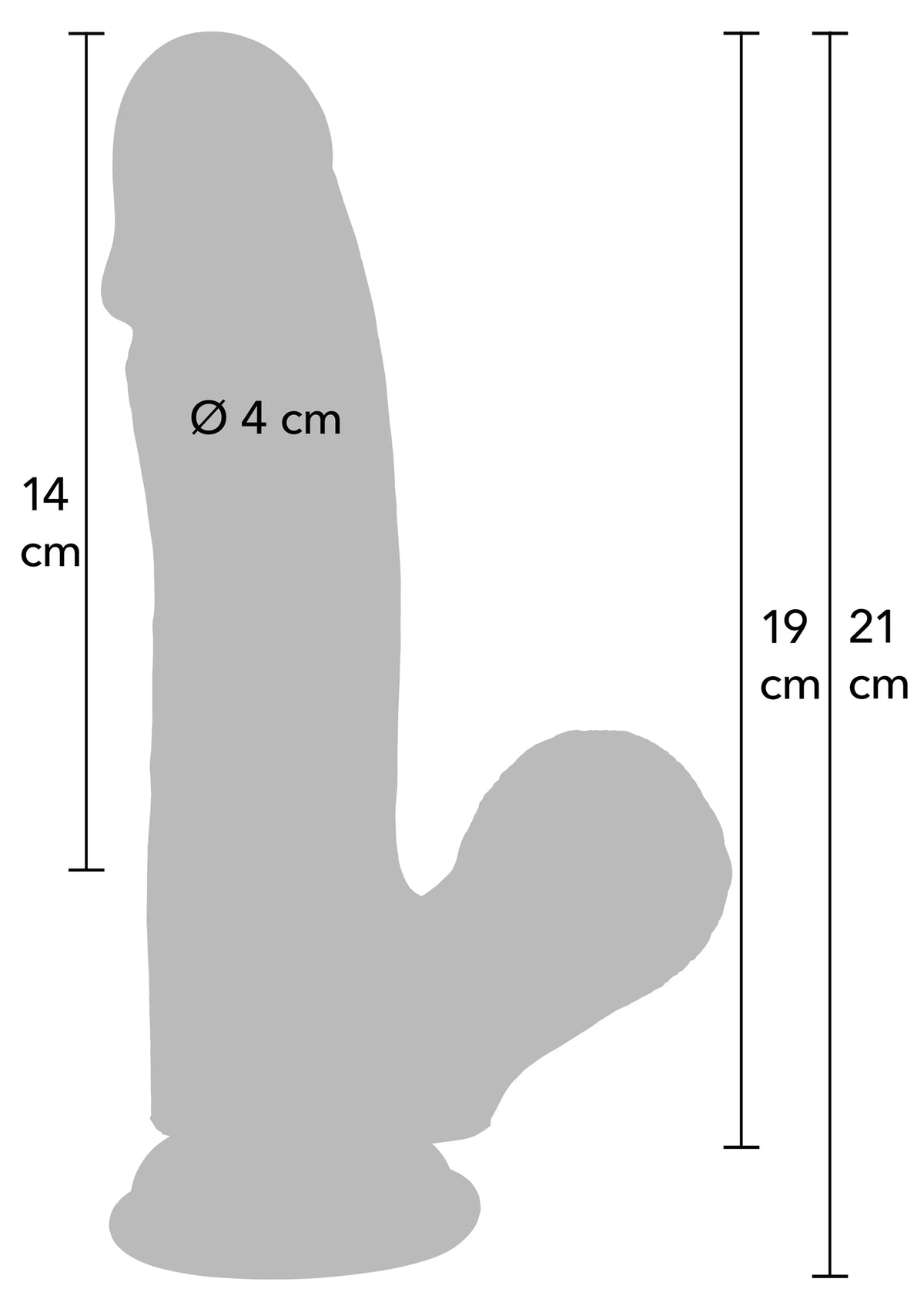 Bestel: Realistic Dildo Liquid Silicone 19 cm by Hidden Desire - bij Happytoys: de erotische sex webshop | liever Happy dan Easy ⭐⭐⭐⭐⭐