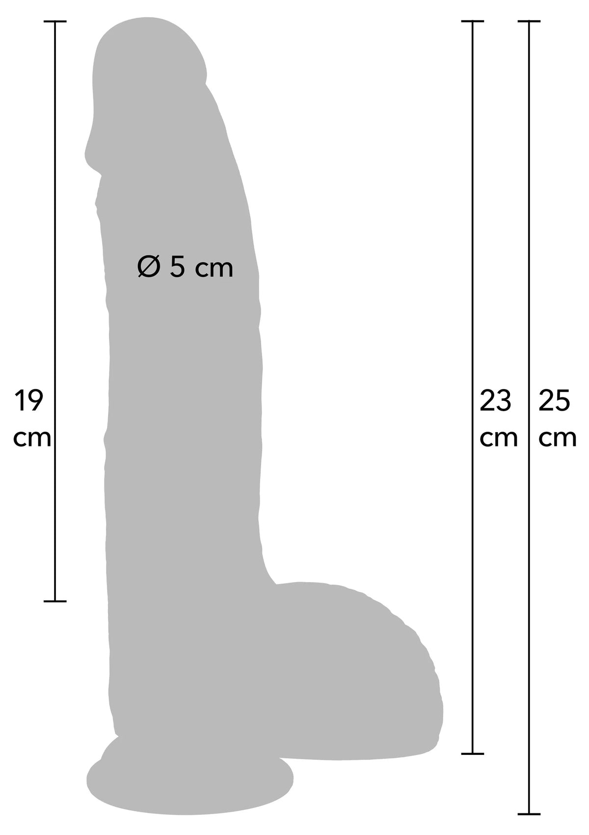 Bestel: Realistic Dildo Liquid Silicone 23 cm by Hidden Desire - bij Happytoys: de erotische sex webshop | liever Happy dan Easy ⭐⭐⭐⭐⭐