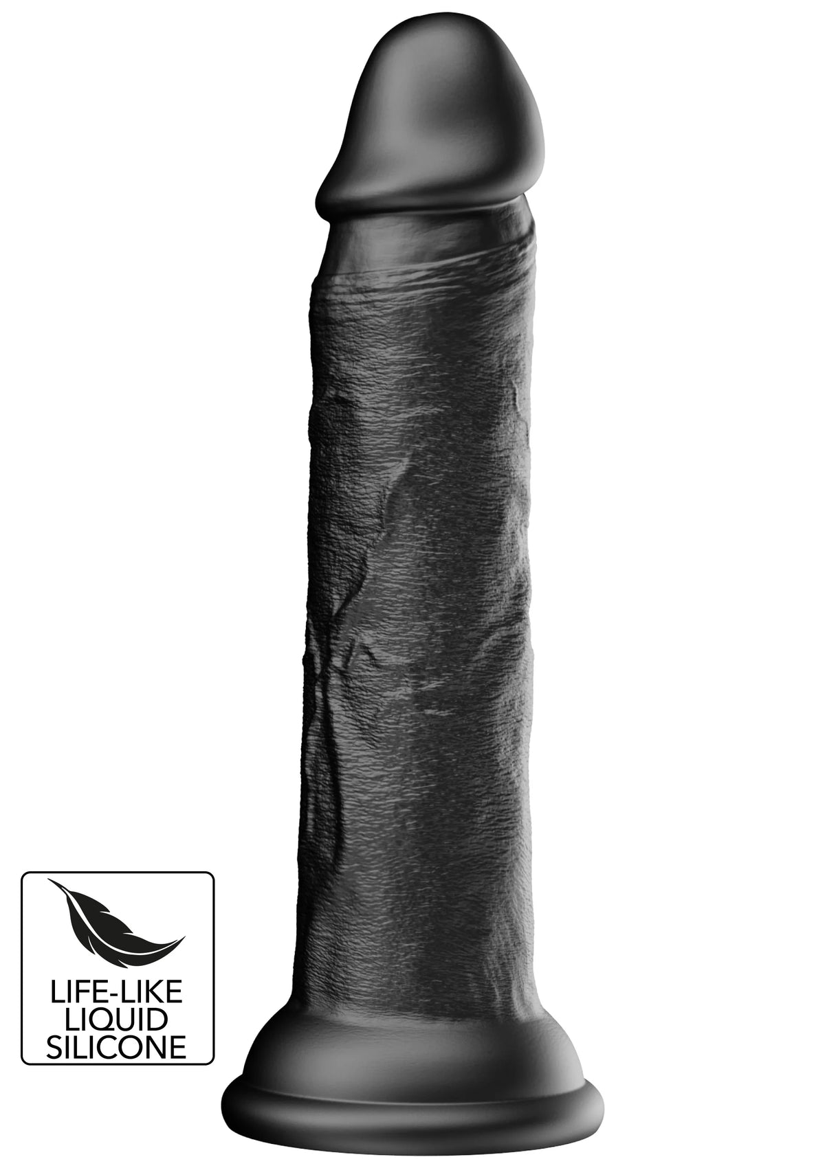 Bestel: Realistic Dong Liquid Silicone 20.5 cm By Hidden Desire - bij Happytoys: de erotische sex webshop | liever Happy dan Easy ⭐⭐⭐⭐⭐ - Zwart - 20713 - BLACK