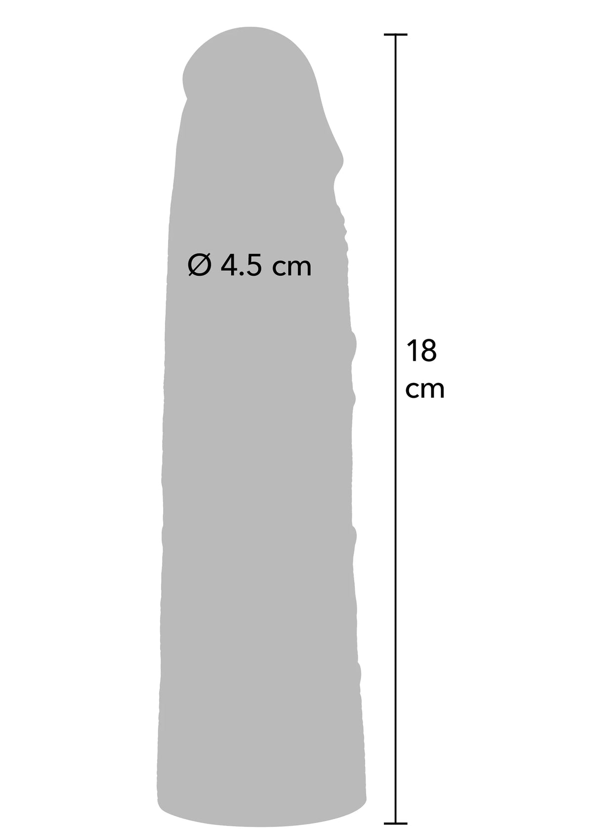 Bestel: Penis Sleeve Liquid Silicone 18 cm by Hidden Desire - bij Happytoys: de erotische sex webshop | liever Happy dan Easy ⭐⭐⭐⭐⭐ - Default Title - 20721 - SKIN