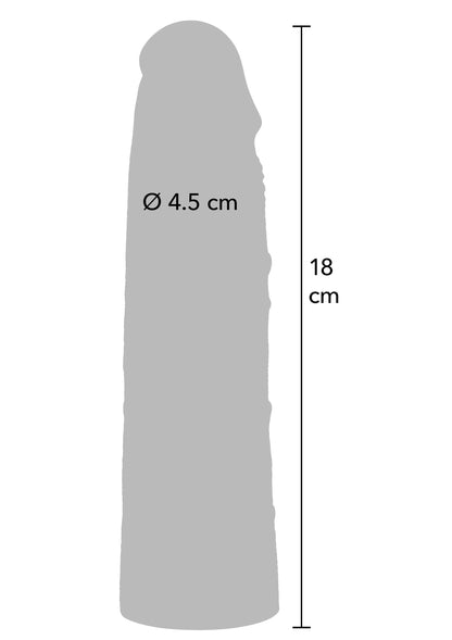 Bestel: Penis Sleeve Liquid Silicone 18 cm by Hidden Desire - bij Happytoys: de erotische sex webshop | liever Happy dan Easy ⭐⭐⭐⭐⭐ - Default Title - 20721 - SKIN