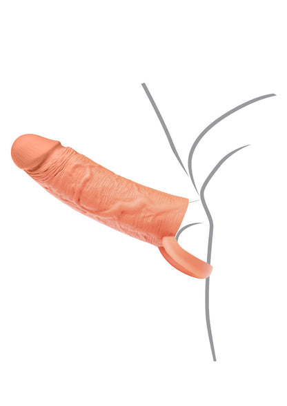 Bestel: Penis Sleeve Liquid Silicone Ring 15 cm by Hidden Desire Inferno - bij Happytoys: de erotische sex webshop | liever Happy dan Easy ⭐⭐⭐⭐⭐