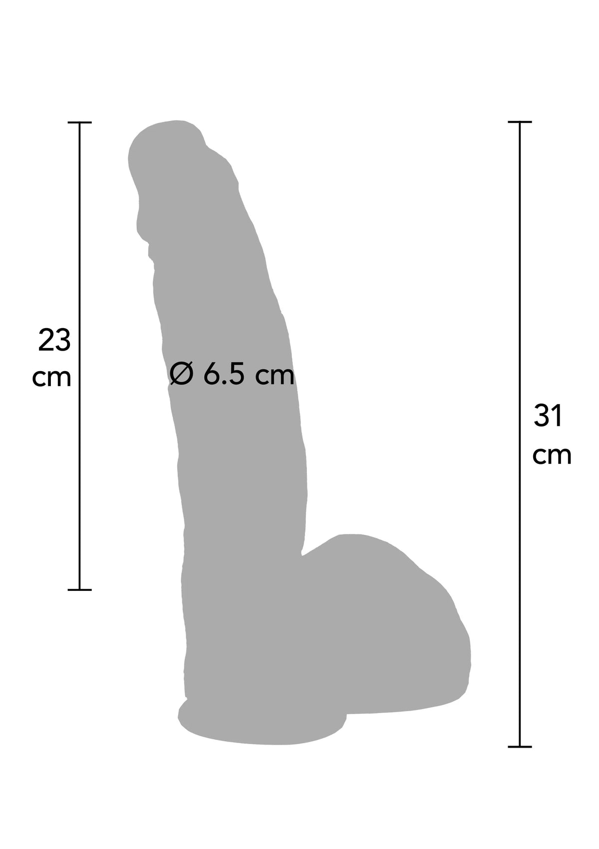 Bestel: Ultra Realistic Dildo Silicone 29 cm by Hidden Desire - bij Happytoys: de erotische sex webshop | liever Happy dan Easy ⭐⭐⭐⭐⭐