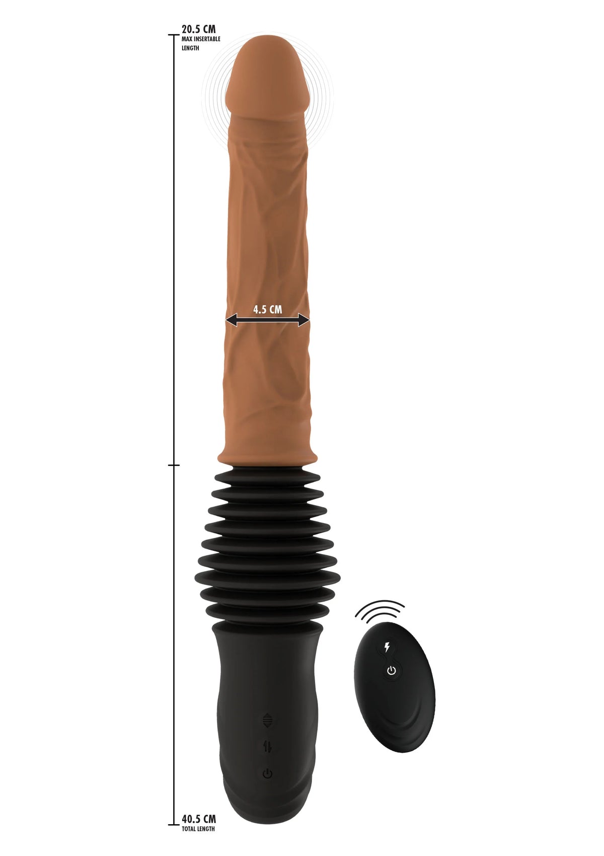 Bestel: Realistic Double Thrusting Vibrator by Hidden Desire Inferno - bij Happytoys: de erotische sex webshop | liever Happy dan Easy ⭐⭐⭐⭐⭐