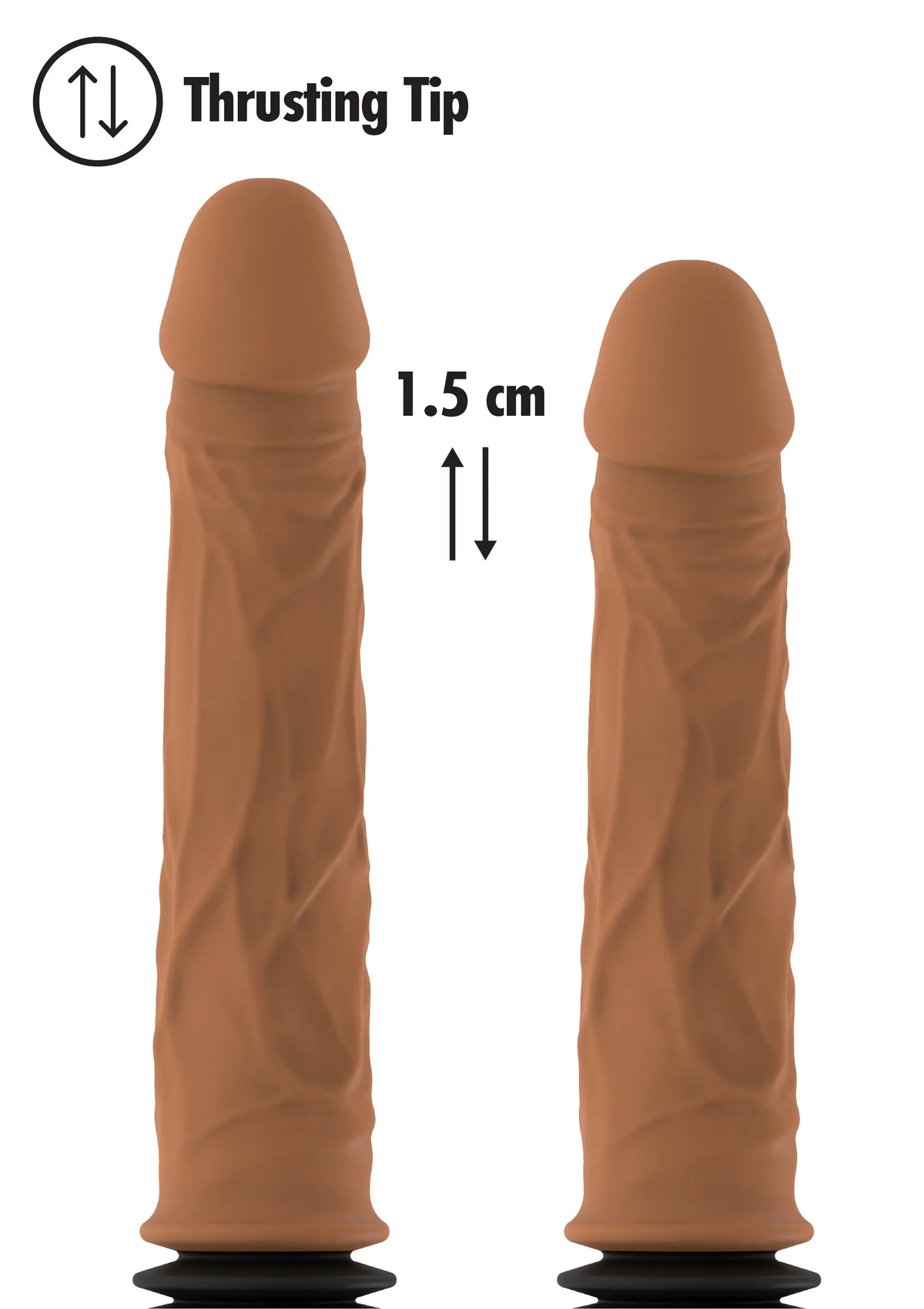 Bestel: Realistic Double Thrusting Vibrator by Hidden Desire Inferno - bij Happytoys: de erotische sex webshop | liever Happy dan Easy ⭐⭐⭐⭐⭐