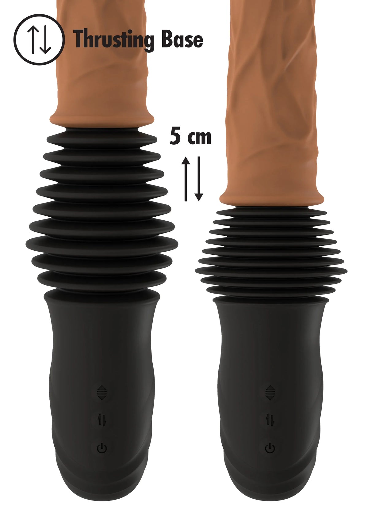 Bestel: Realistic Double Thrusting Vibrator by Hidden Desire Inferno - bij Happytoys: de erotische sex webshop | liever Happy dan Easy ⭐⭐⭐⭐⭐