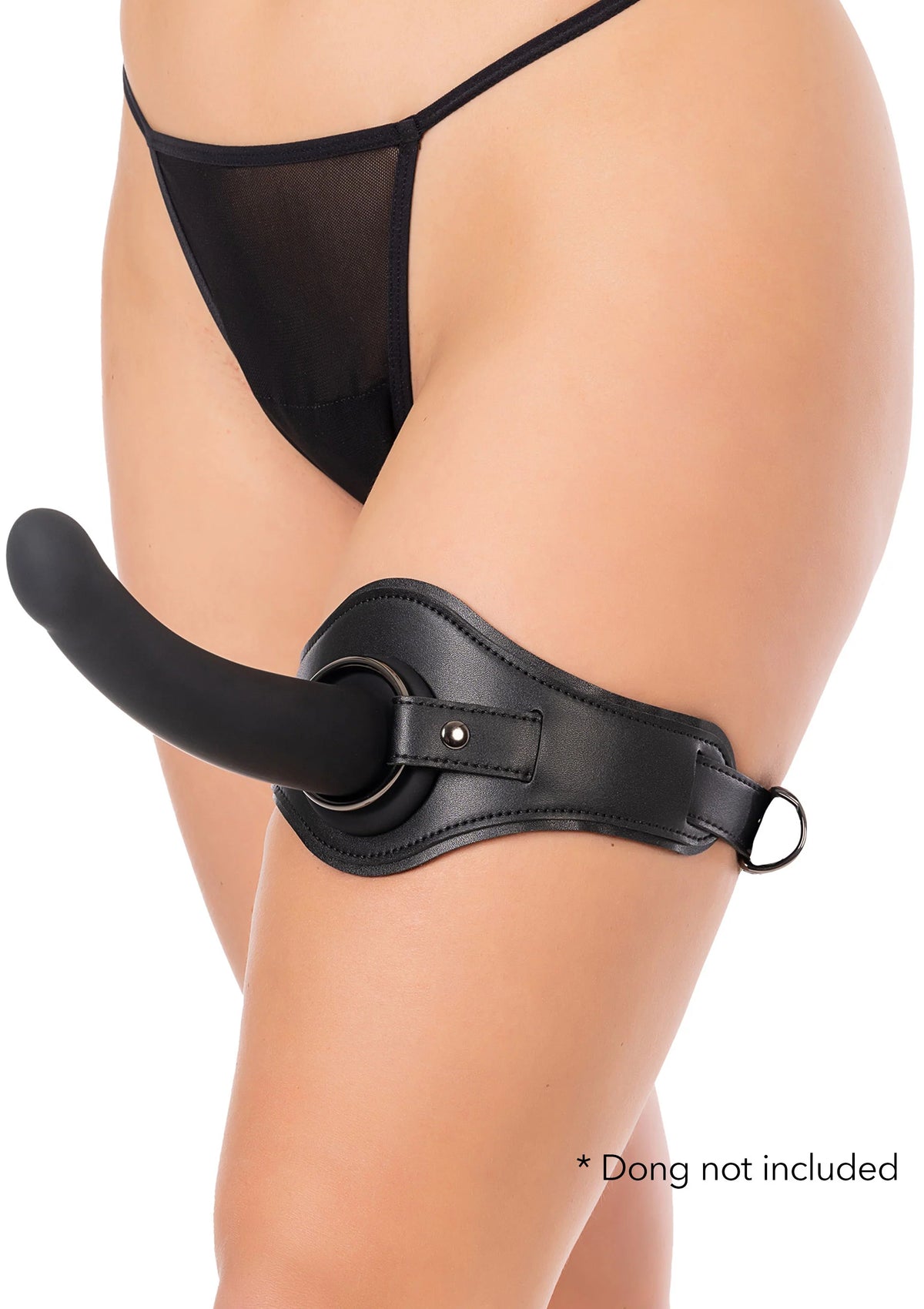 Bestel: Thigh Strap - On by Hidden Desire - bij Happytoys: de erotische sex webshop | liever Happy dan Easy ⭐⭐⭐⭐⭐ - Default Title - 20804 - BLACK
