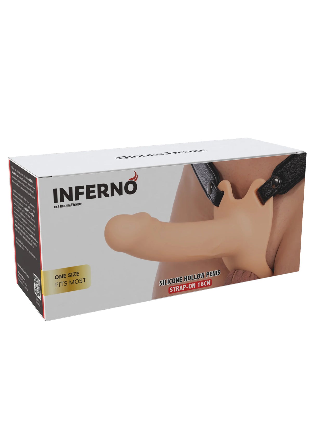 Bestel: Hollow Penis Strapon 16cm Skin by Hidden Desire - bij Happytoys: de erotische sex webshop | liever Happy dan Easy ⭐⭐⭐⭐⭐