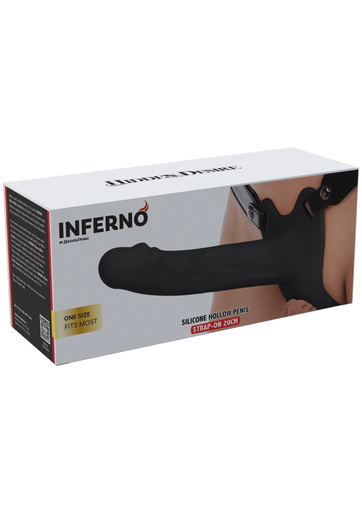 Bestel: Hollow Penis Strapon 20cm Skin by Hidden Desire - bij Happytoys: de erotische sex webshop | liever Happy dan Easy ⭐⭐⭐⭐⭐