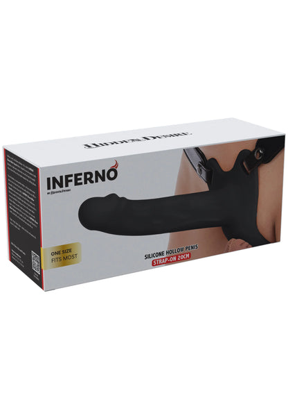 Bestel: Hollow Penis Strapon 20cm Black by Hidden Desire - bij Happytoys: de erotische sex webshop | liever Happy dan Easy ⭐⭐⭐⭐⭐
