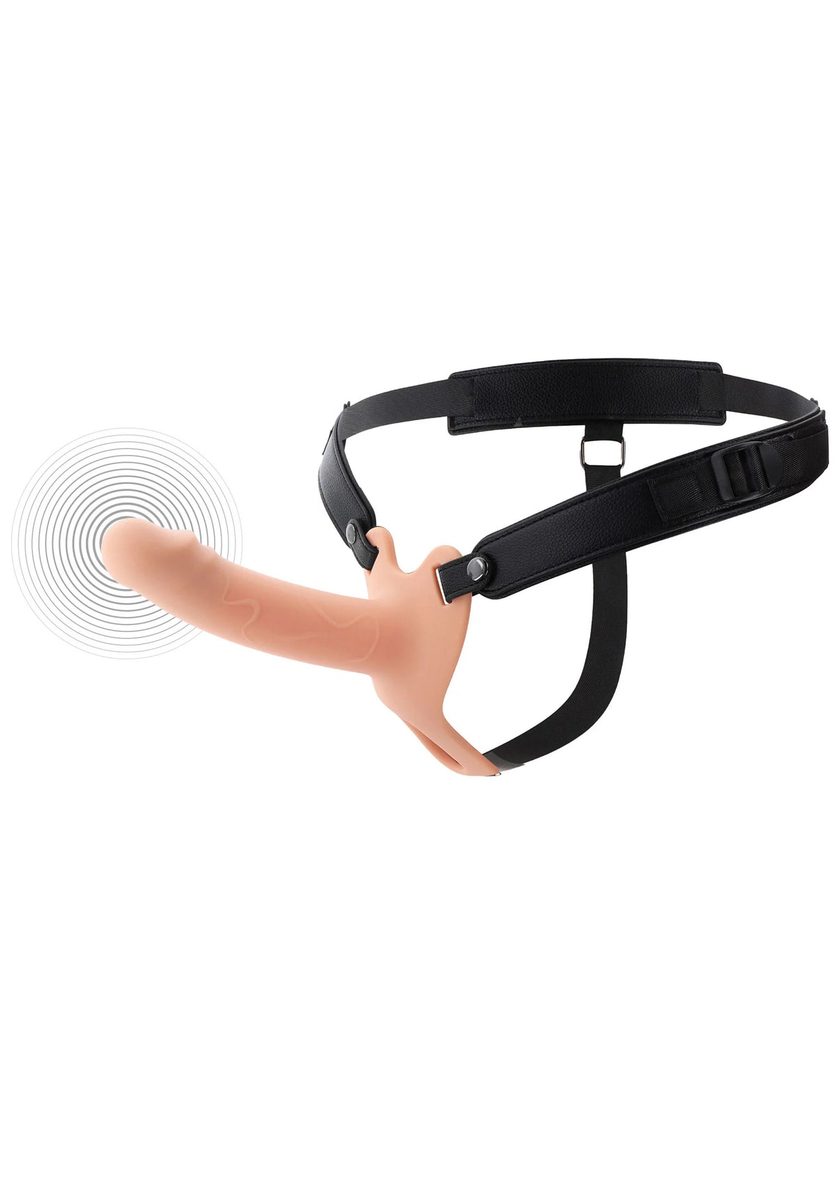 Bestel: Hollow Penis Strapon Vibrating 16cm Skin by Hidden Desire - bij Happytoys: de erotische sex webshop | liever Happy dan Easy ⭐⭐⭐⭐⭐