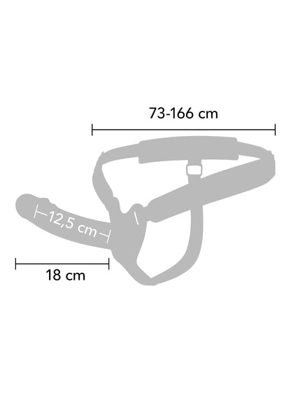 Bestel: Hollow Penis Strapon Vibrating 18cm Skin by Hidden Desire - bij Happytoys: de erotische sex webshop | liever Happy dan Easy ⭐⭐⭐⭐⭐